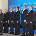 Autoridades que participaram da cerimônia de transição de cargo do MTur