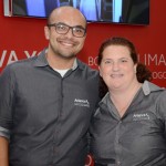 Bruno Yasumura e Rebecca Meadows, da Avianca