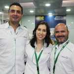 Carlos Antunes, Valéria Fernandes e Murilo Cassino, da Alitalia