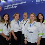 Claudia Marinaro, Vera Buecker, Luís Quaggio, Adriana Tolentino e Renata Bernardo, da TAP Portugal