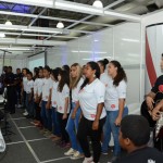 Crianças do Projeto Allegro cantaram na abertura do evento