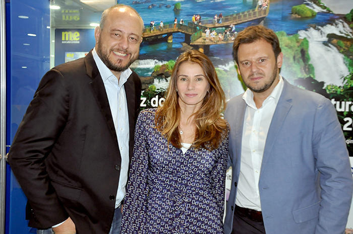 Alagev realiza 1ª reunião por videoconferência com cerca de 200 associados 1 Eduardo Murad Jr, Giovana Jannuzzelli e Rodrigo Cezar, da Alagev