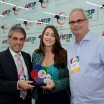 Fernando Santos, Juliana Cintra Luck e Gustavo Luck, da Luck
