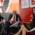 Fábio Silveira, economista, Rafael Guaspari, diretor Senior de desenvolvimento do Grupo Nobile, e Liliana Lavoratti, editora do DCI