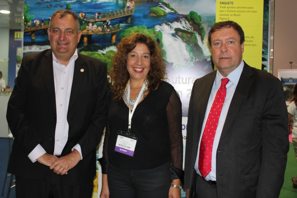 Gustavo Gennus, Arabela Carreras e Alberto Weretilneck, de Bariloche