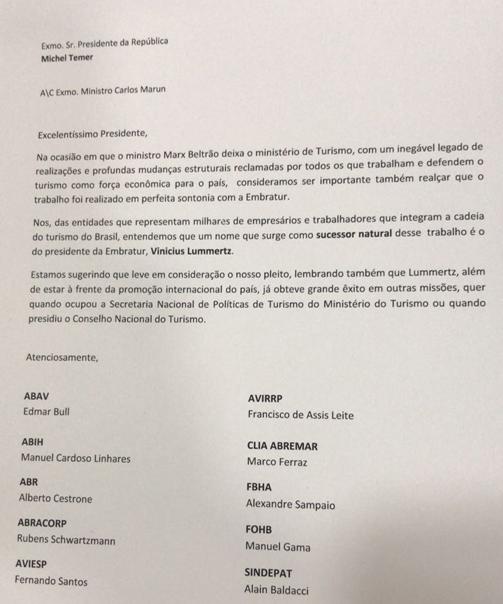Trade faz campanha para Vinicius Lummertz assumir Ministério do Turismo 3 IMG-20180403-WA0003