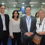 Jefferson Simões, Sofia Abreu e Dany Oliveira, da IATA, com Rosa Masgrau, do M&E