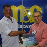 Luiz Maio, diretor de Desenvolvimento Turístico de Ilhabela, e Alfredo Nicolas, do turismo do Peru fecharam parceria durante a Aviesp 2018