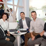 Marcelo Paolillo, da Flytour MMT, Elvira Gonzalez e Yoanki Nieves, do Iberostar Hotels, e Marcelo Lopes, da Flytour MMT