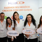 Marcio Nogueira, Marcia Gomes, Náthalia Freitas, Débora Vertulio e Andressa Berlingeri, do Hotel do Brasil