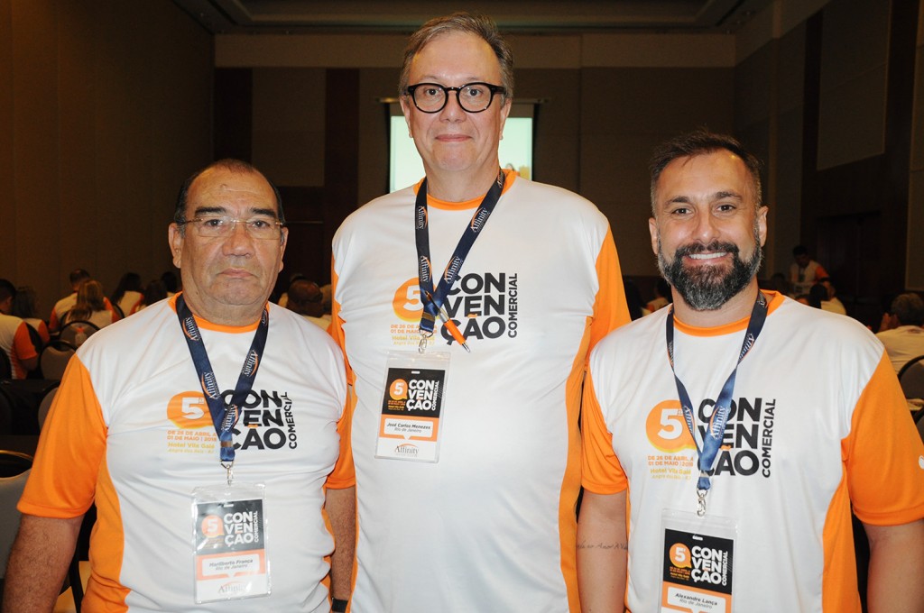 Affinity projeta crescimento de 40% e lançará novos produtos em 2018 1 Marilberto França, presidente, José Carlos, diretor, e Alexandre Lança, gerente Comercial RJ da Affinity