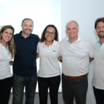 Nathalia Lemeszenski, do Iberostar, Alan de França e Laís Azevedo, da Azul Viagens, e João Farias, do Iberostar