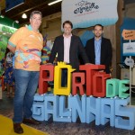Otaviano Maroja, do Porto de Galinhas CVB, Mario Moreira e André Reis, da Secretaria de Turismno de Porto de Galinhas