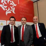 Rafael Menna, VP, Roberto Bertino, presidente, e  Ricardo Pompeu, diretor sênior de Vendas e Marketing do Nobile Hotéis