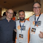 Richard Echevarria, diretor internacional, Alexandre Lança, gerente RJ, e José de Menezes, diretor da Affinity