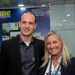 Rodrigo Napoli, da Avianca, e Rosa Masgrau, do M&E