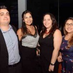Tomás Penna, da Aviareps, com Julyane Oliveira, Fernanda Ferreira e Veridiana Franco, da Almundo Tomás Penna, da Aviareps, com Julyane Oliveira, Fernanda Ferreira e Veridiana Franco, da Almundo