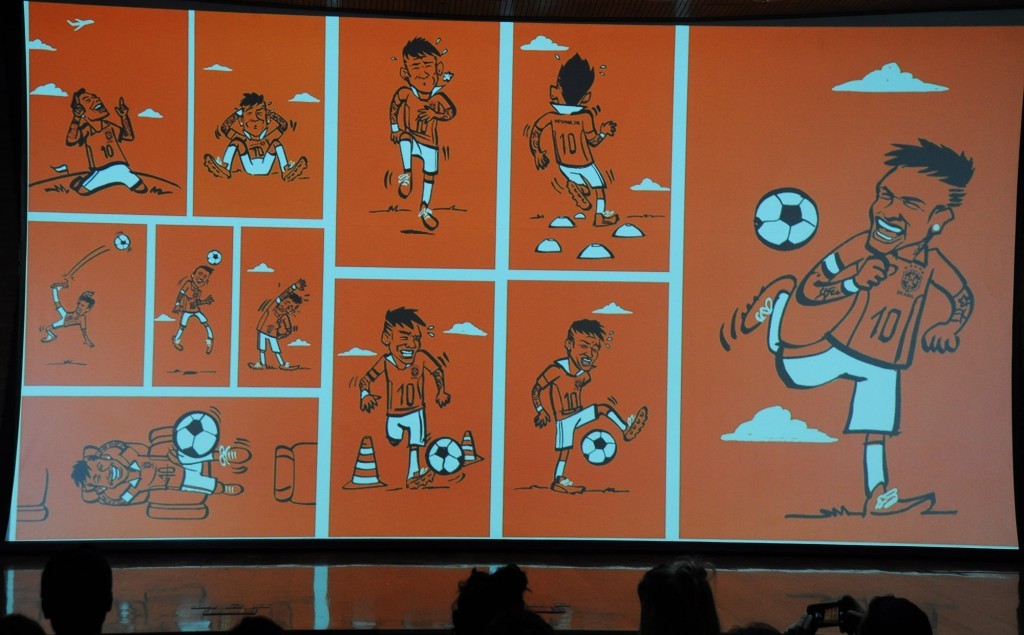 Uma das peças publicitárias da nova campanha da Gol