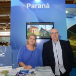 Vania Lucia Climinacio, da PRTUR, e Roberto Bacovis, do Termas de Jurema