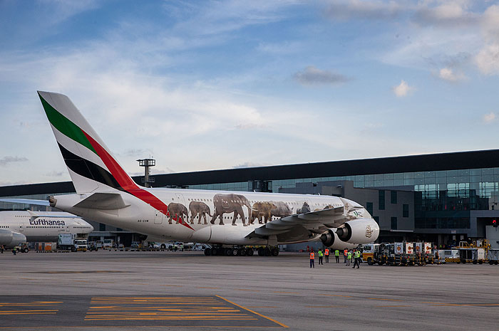 A380 da Emirates - crédito: Luis Simione