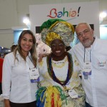 Alessandra Veiga, Lucicleide Nascimento, e Luiz Castro, da Bahiatursa