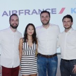 Anderson Salva, Eliza Kim, Denis Ribeiro e Felipe Lopes, da Air France KLM