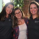 Bruna Domingues, da CWT, com Adriana Machion e Talita Moran, do Meliá, ganhou diárias para o Tryp Tatuapé
