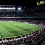 Visão da arquibancada do Camp Nou