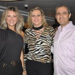 Catia Frias, da American Airlines, com Cybelli Boscovich e Emerson Alves, da Boscovich