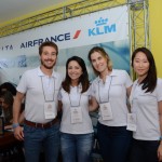Danilo Barbizan, Carolina Veiga, Renata Mirandola e Eliza Kim, da Gol, Delta e Air France KLM