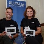 Diego Lopes e Rosemary Belli, da Alitalia