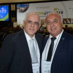 Dilson Jathay Fonseca, do Catussaba Hotel, e Osmar José Vailatti, da ABIH-SC