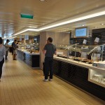 Diversas opções de comidas no Garden Cafe