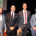 Guilherme Paulus, da GJP, Marcelo Alves, da Riotur, Sergio Aguiar, da Globonews, e Luis Araujo, do Turismo de Portugal