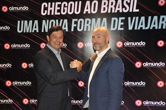 Luciano Barreto, country manager a Almundo Brasil, e Juan Pablo Lafosse, CEO da Almundo