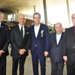 Lucio Macedo, VP da Riotur, Marcelo Alves, presidente da Riotur, Jaime Leitão, Cônsul geral de Portugal no RJ, Reinaldo Barreto, da Setur-RJ, e Nilo Felix, secretário de Turismo do RJ