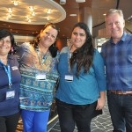 Marcia Galvão e Andre Mercanti, da NCL, com Vera e Paula Maluf, da Ponte Verde Turismo Marcia Galvão e Andre Mercanti, da NCL, com Vera e Paula Maluf, da Ponte Verde Turismo