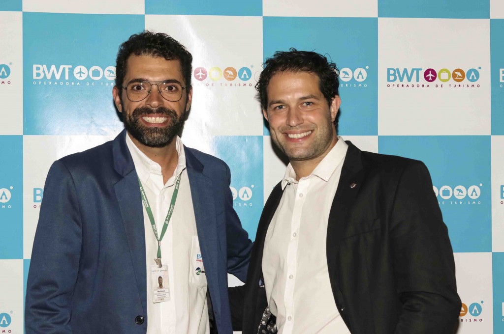 Matheus Gonçalves, gerente da filial da BWT em Vitória, e Bruno Cordaro, gerente Comercial da MSC Cruzeiros
