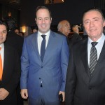 Pompeu Vasconcelos, do DN, César Ribeiro, secretário de Desenvolvimento Econômico do CE, e Darlan Leite, VP da ABIH-CE