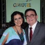 Vanessa Morales, presidente da ABIH-GO, e Manuel Linhares, presidente da ABIH Nacional