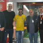 Marcos, Neymar Jr, Roberto Rivelino e Paulo Kakinoff