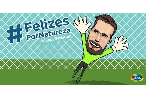Embratur alcança mais de 7 milhões de pessoas nas redes sociais durante a Copa do Mundo 1 Torcedores podem interagir com as hashtags #FelizesPorNatureza; #HappyByNature, #VisitBrasil, #CheerWithBrazil e #AlientaJuntoABrasil