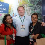Daniely e Célia Almeida, da Vai Pra Onde Turismo, com Felipe Timerman, do Seaworld