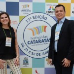Erica Salvagni e Carlos Barbosa, do Turismo de Aruba