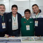 Erodilso Martello, da ANV Travel e Alejando Velasquez, do receptivo Luck, entre Jose Carlos e Robson, da Visual Turismo