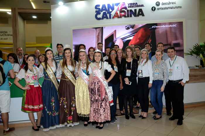 Santa Catarina se acostumou a ser representada nos principais eventos de Turismo do Brasil e do mundo