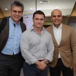 Fernando Dias, da Master Turismo, Igor Miranda, da LATAM, e Nelson Oliveira, da CWT