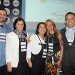 Guido Varela, Marilia Mills, Marcia de Paula e Samir dos Santos, do Petrópolis CVB, com a consultora Vanisa Schuller,