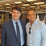 Ignacio Palácios, diretor Comercial e de Receitas da MSC, com Cesar Lobo, da Lobotur Ignacio Palácios, diretor Comercial e de Receitas da MSC, com Cesar Lobo, da Lobotur