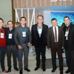 Lucas Pires, do Hotéis Pires, Robson Sanches, Eduy Junior, Clayton Armerlin, da CVC, e Felipe Gonzales, do Cassinotur, e João Rafael, da CVC Corp